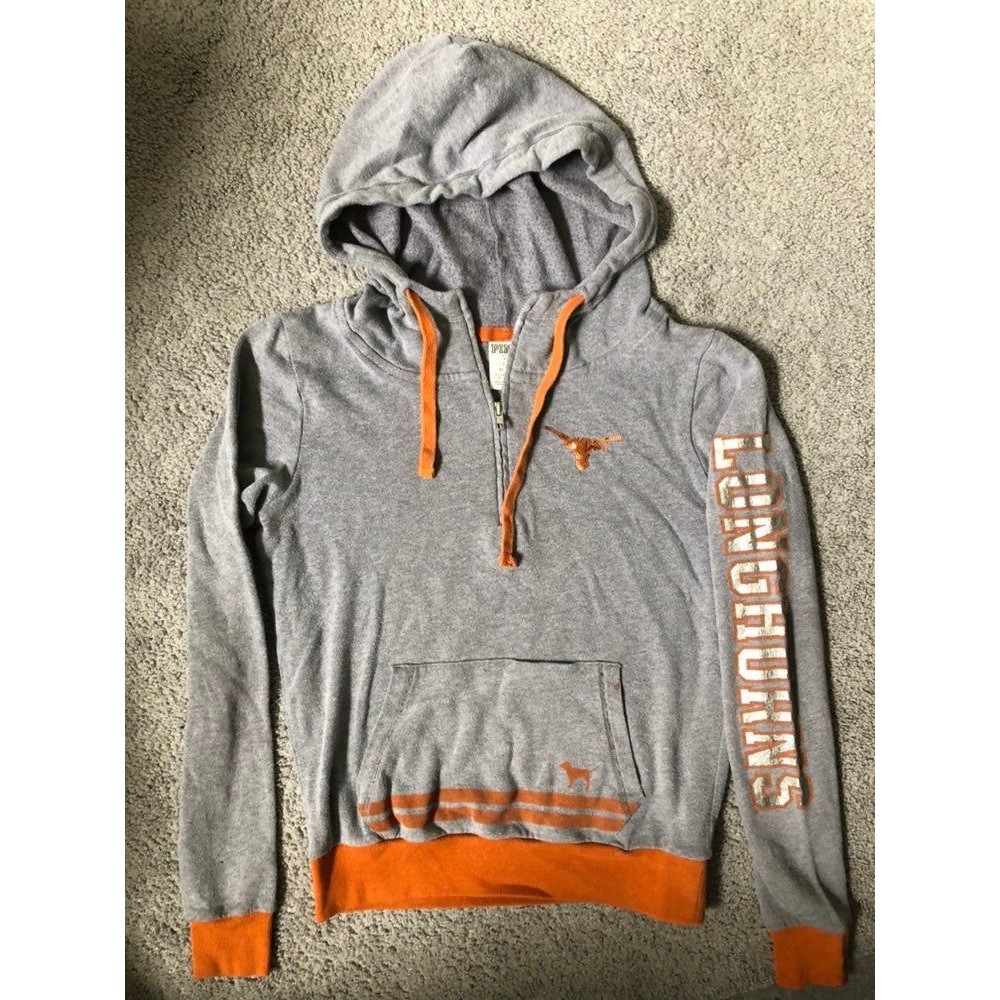 VS Pink Texas Longhorns Bling Hoodie